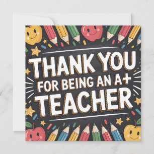 Thank you Teacher Appreciation card