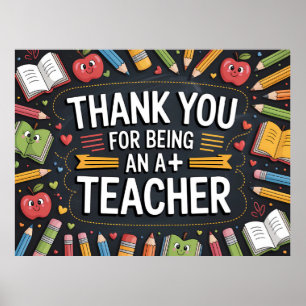 Thank you Teacher Appreciation  Poster