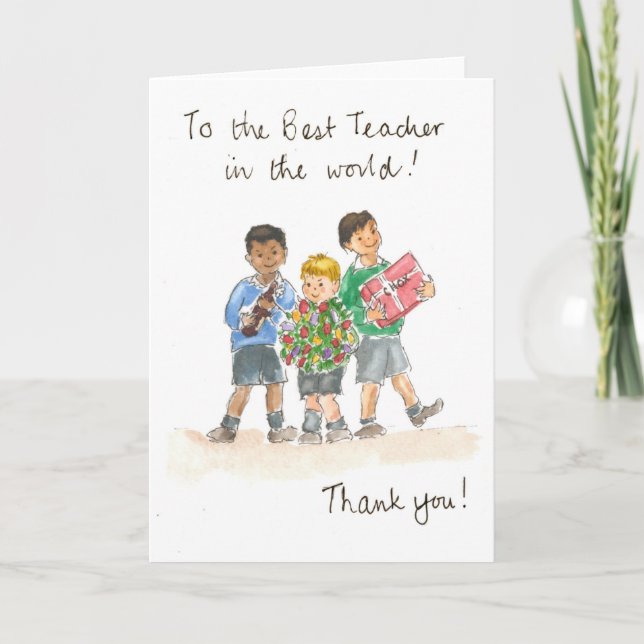 Thank You, Teacher Card (Front)
