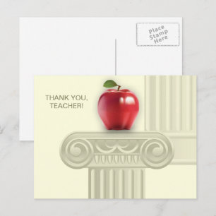 Thank You Teacher Custom Postcard