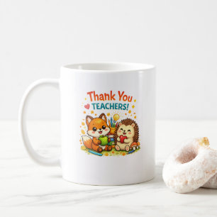 Thank You Teacher Design Cute Appreciation Gift  Coffee Mug