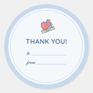 "Thank You" Teacher Gift Sticker