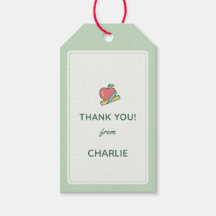 "Thank You" Teacher Gift Tag