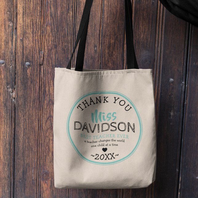 Thank You Teacher Gift Tote Bag (Creator Uploaded)