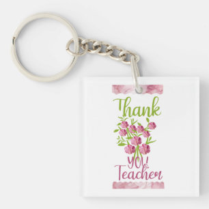 Thank you teacher key ring