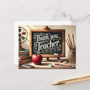 "Thank You, Teacher!" Postcard