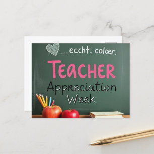 "Thank You, Teacher!" Postcard