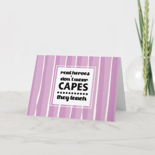 Thank You, Teacher. Quote Typography Card