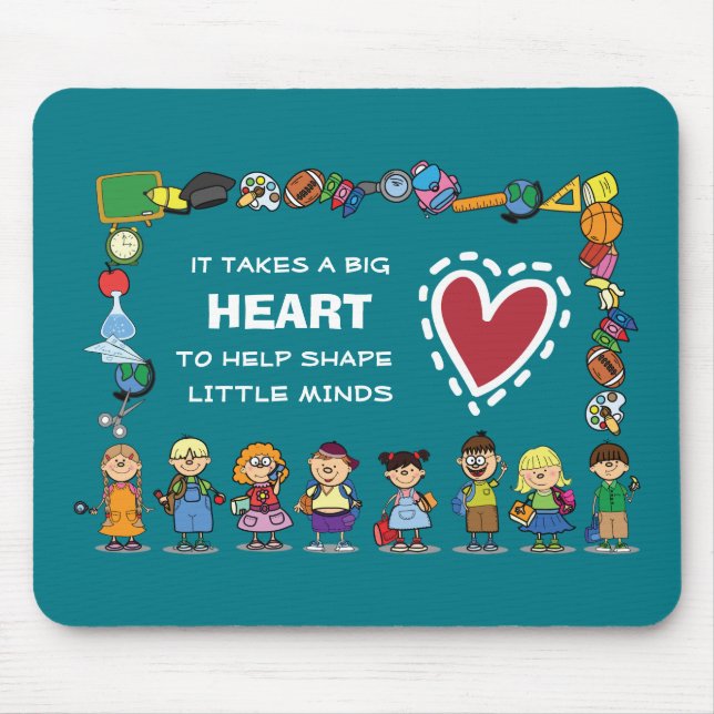 Thank You, Teacher. School Kids Gift  Mouse Pad (Front)
