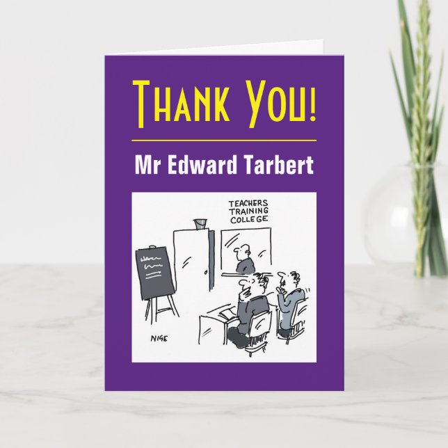 Thank You Teacher with Message Card (Front)