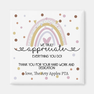 thank you team staff gift magnet