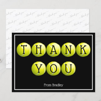 Thank You Tennis Custom Personalised