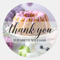 Thank You Text Elegant Bundt Cake