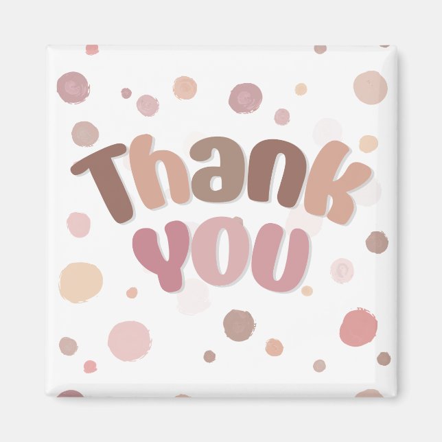 Thank you text magnet (Front)