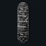 Thank You Text Skateboard Multi Language Word<br><div class="desc">Thank You ! - Multi Language - International World -  Customisable  - Add Your Language Text - "THANK YOU" - Add Your Special Message / Name / More !
Choose / Add Your Favourite Colours / Text / Font / More !</div>