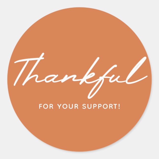 Thank You Thankful Sticker (Front)