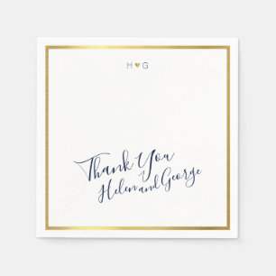 Thank You . thanks wedding party Napkin