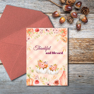 Thank You Thanksgiving Autumn Customise Holiday Card