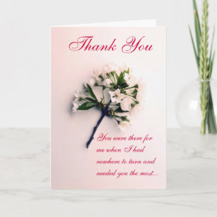 Thank You - There for me Card