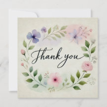 Thank You Thoughts Print Design