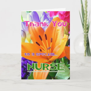 Thank You to a special NURSE! Card