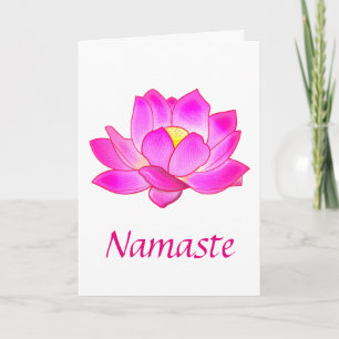 Thank You to a Yoga Teacher with Lotus Flower Card