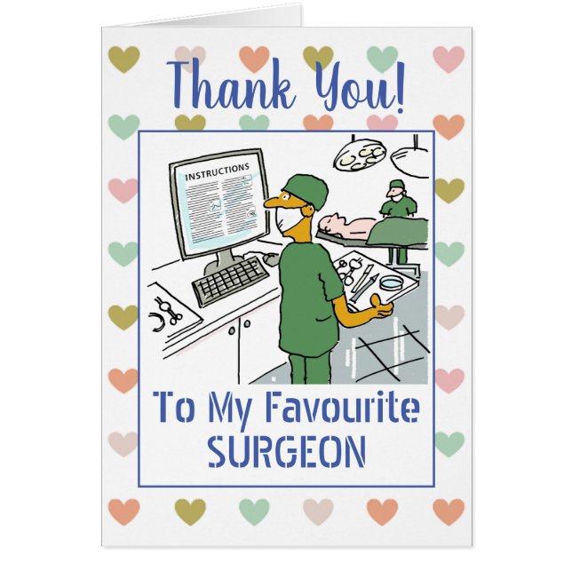 Thank You to an Asian Surgeon (Front)