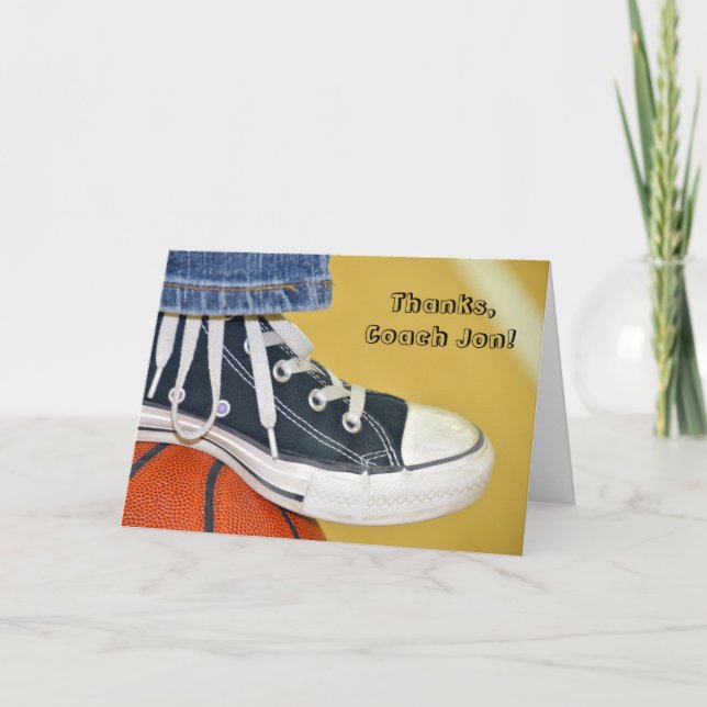 Thank you to basketball coach (Front)