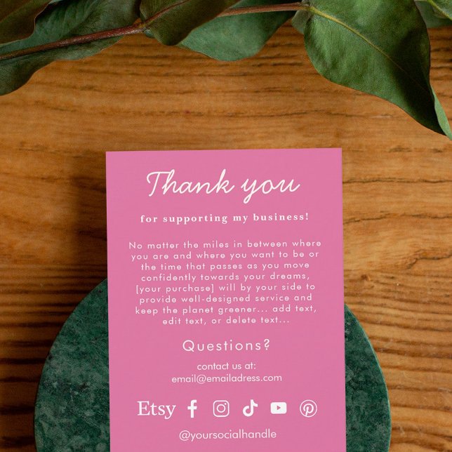 Thank You to Customers Card (Creator Uploaded)
