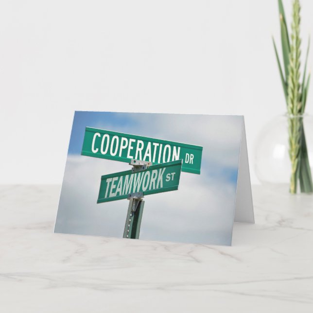 Thank You to Employee Card (Front)