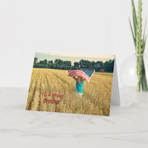 Thank You to Military Brother Card