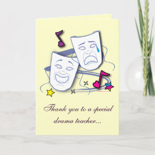 Thank You To My Drama Teacher: Play Card