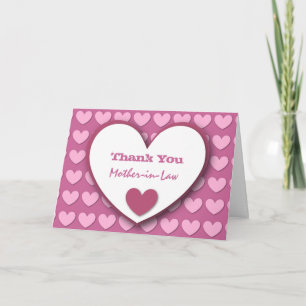 THANK YOU to my Mother-in-Law PINK HEARTS V01
