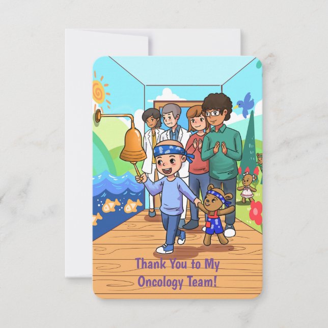 Thank You to My Oncology Team Note Card (Front)