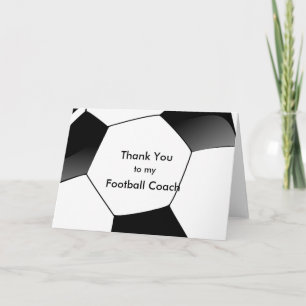 Thank You to my Soccer & Football Coach Card