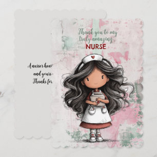 Thank You To My Truly Amazing Nurse Card
