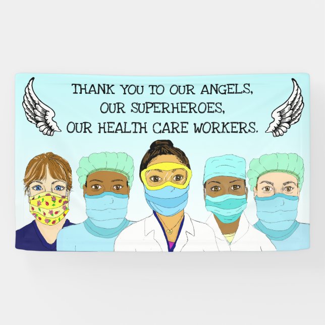 Thank you to our Health Care Workers Banner (Horizontal)