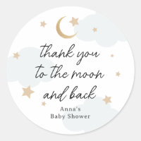 Thank you to the Moon and Back Baby Shower