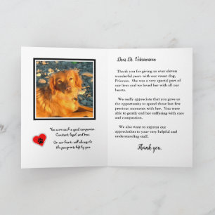 Thank You to Veterinarian for Rainbow Bridge Pets.