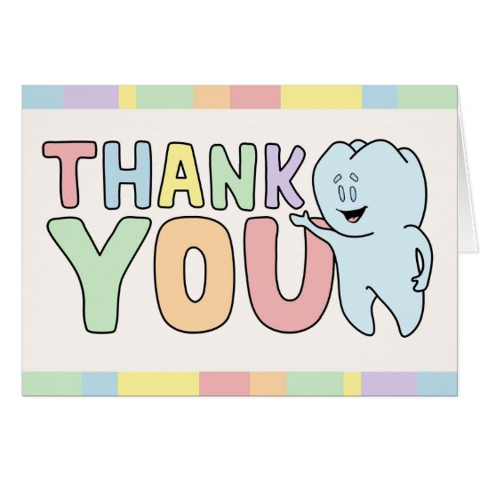 "Thank You" Tooth Card