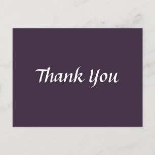 Thank You Trendy Classical Postcard