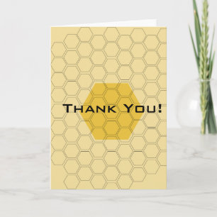 Thank You Trendy Honeycomb Customised Card