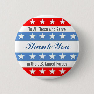 Thank You Troops 6 Cm Round Badge