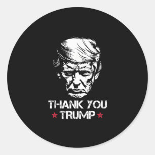 Thank You Trump 1  Classic Round Sticker
