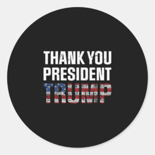 Thank You Trump 2  Classic Round Sticker