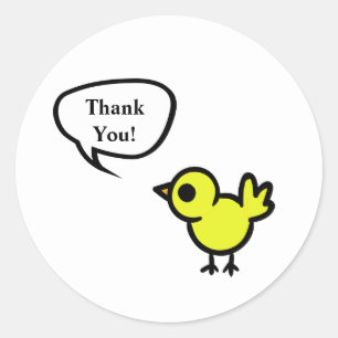 Thank You Tweet Bird Sticker