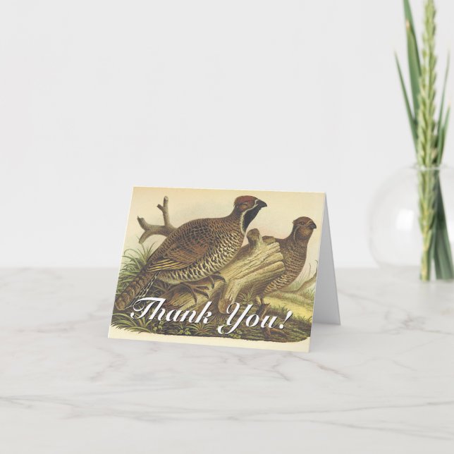 "Thank You!", Two Birds Greeting Card (Front)