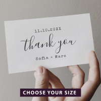 Thank You Typewriter Handwritten Stylish