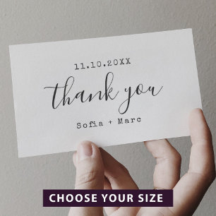 Thank You Typewriter Handwritten Stylish Self-inking Stamp