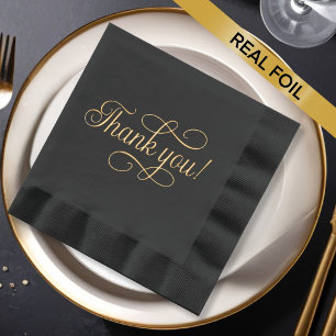 Thank you! Typography Foil Napkins